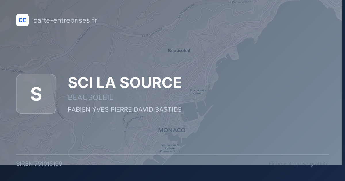 SCI LA SOURCE — 751015199 — fiche entreprise
