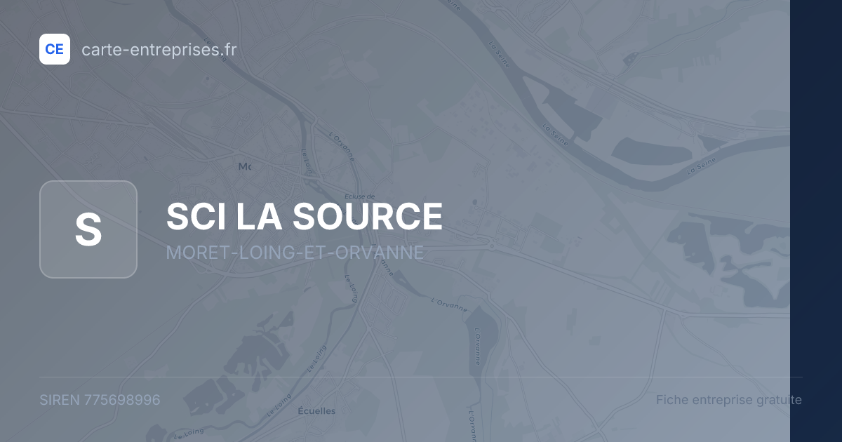 SCI LA SOURCE — 775698996 — fiche entreprise