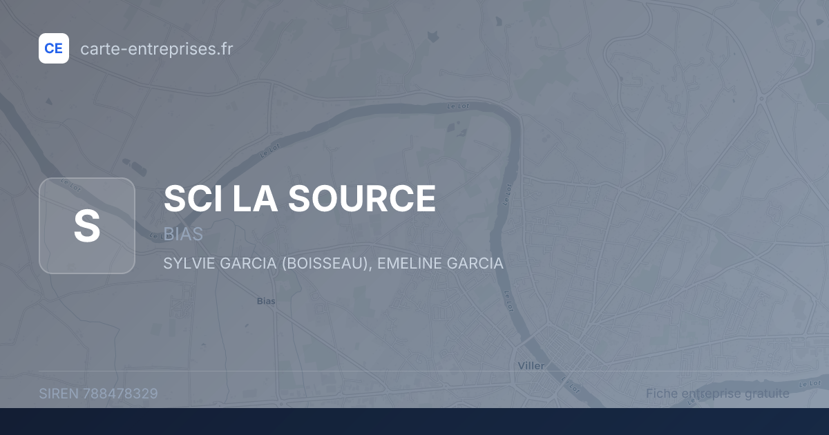 SCI LA SOURCE — 788478329 — fiche entreprise