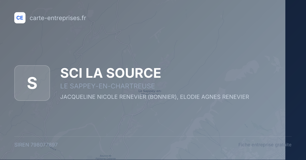 SCI LA SOURCE — 798077897 — fiche entreprise