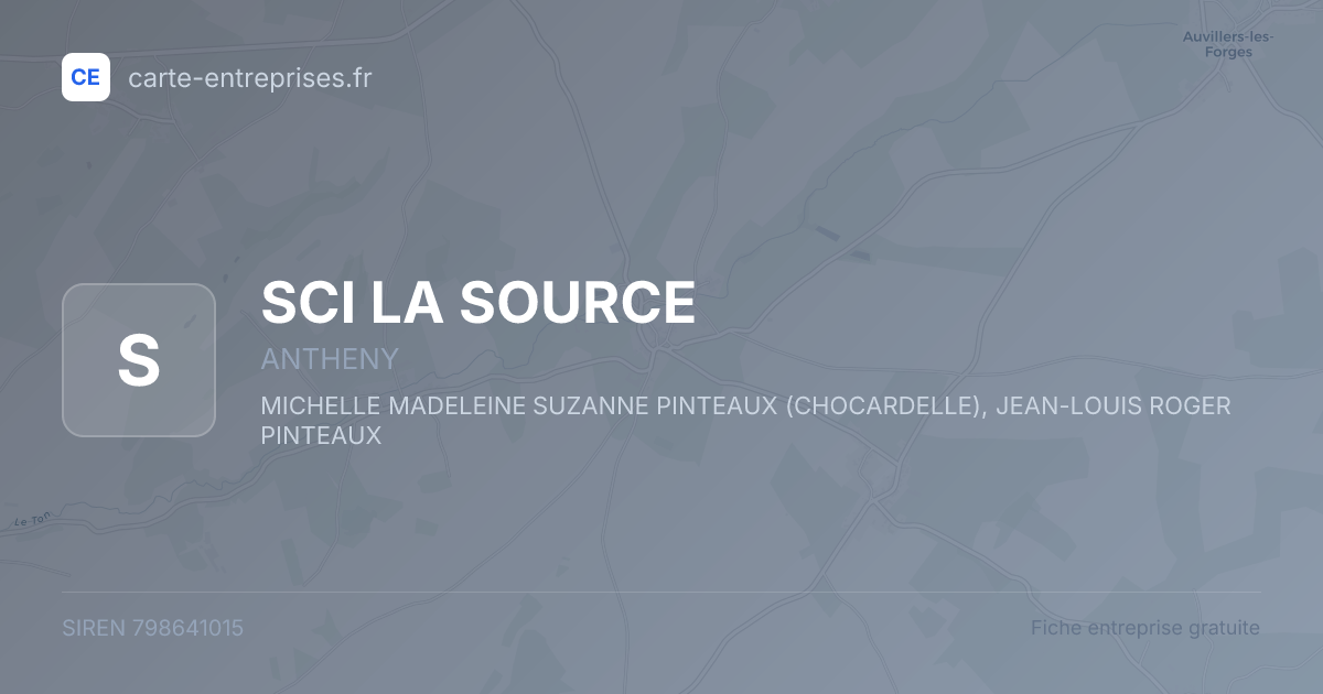 SCI LA SOURCE — 798641015 — fiche entreprise