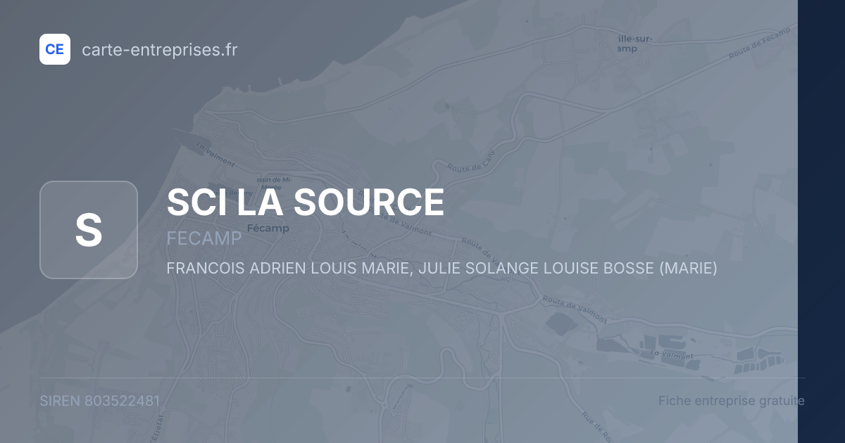 SCI LA SOURCE — 803522481 — fiche entreprise