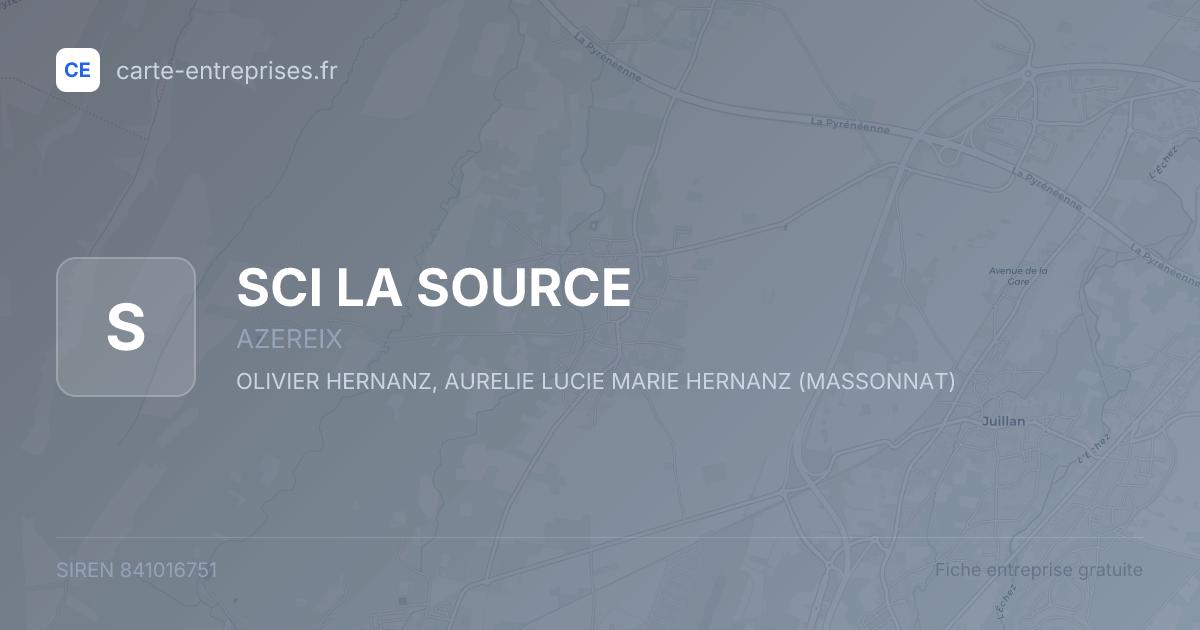 SCI LA SOURCE — 841016751 — fiche entreprise