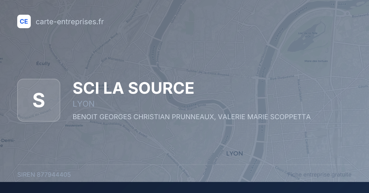 SCI LA SOURCE — 877944405 — fiche entreprise
