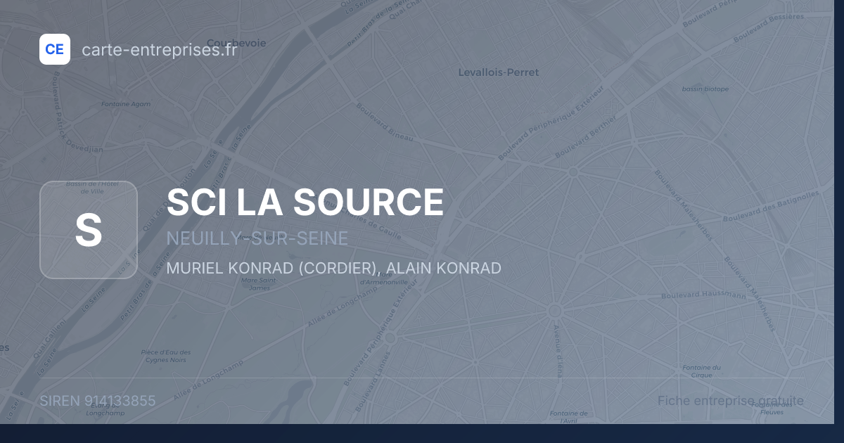 SCI LA SOURCE — 914133855 — fiche entreprise