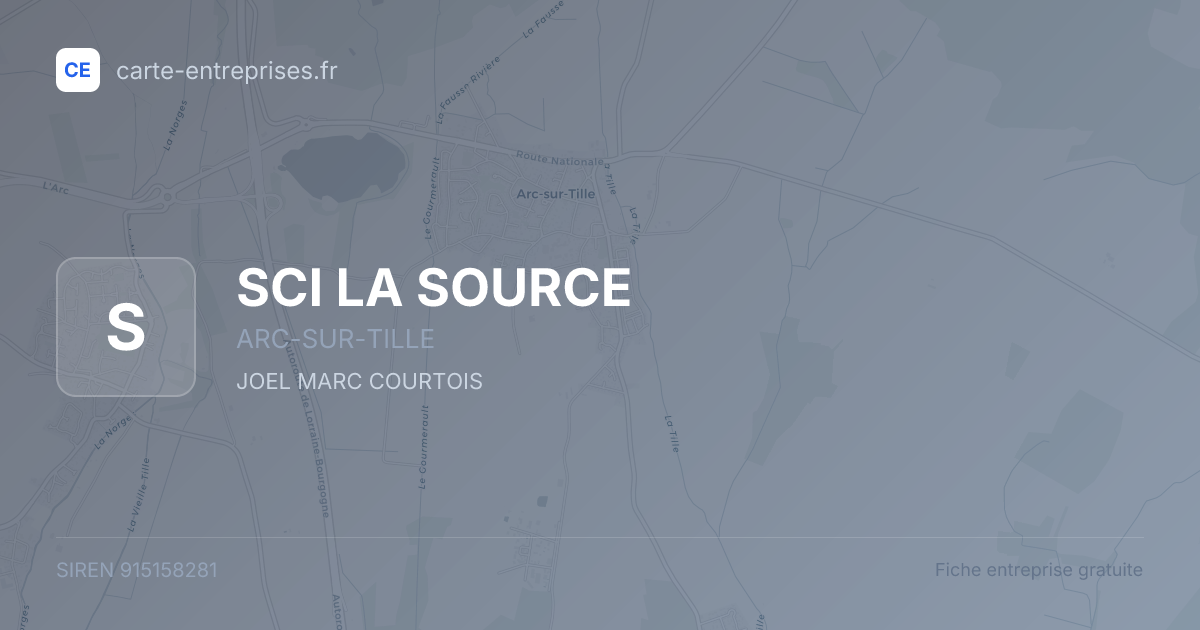 SCI LA SOURCE — 915158281 — fiche entreprise