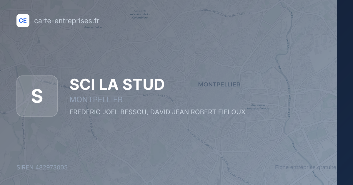 SCI LA STUD — 482973005 — fiche entreprise