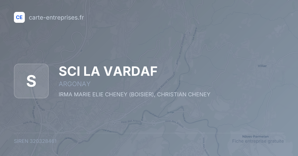 SCI LA VARDAF — 320328461 — fiche entreprise
