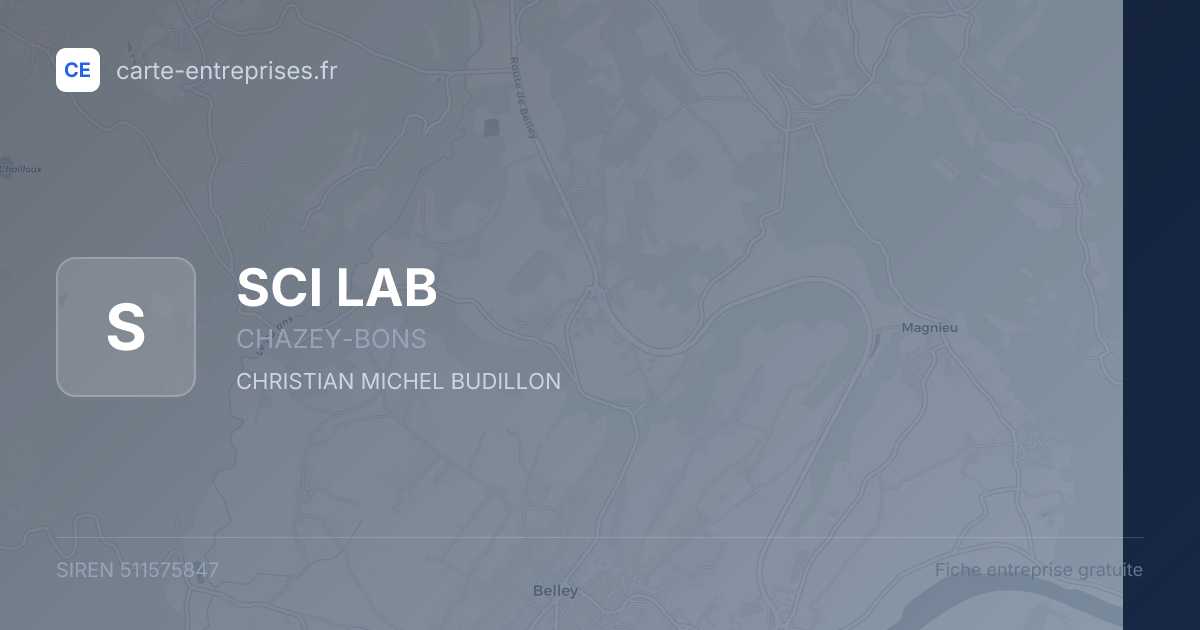 SCI LAB — 511575847 — fiche entreprise