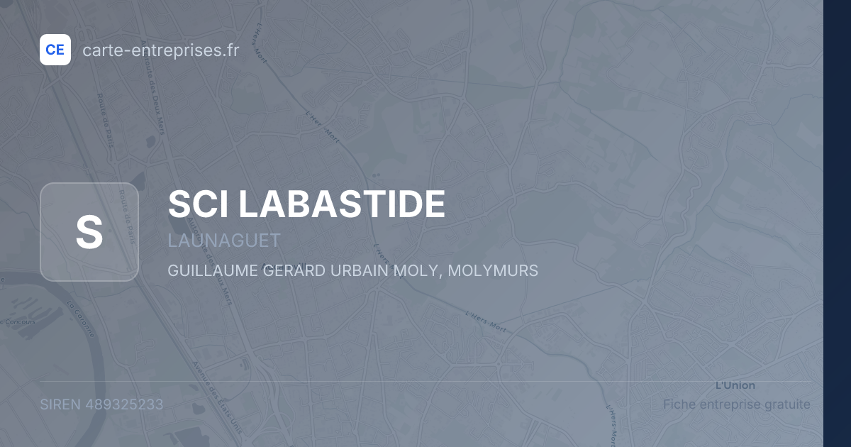 SCI LABASTIDE — 489325233 — fiche entreprise