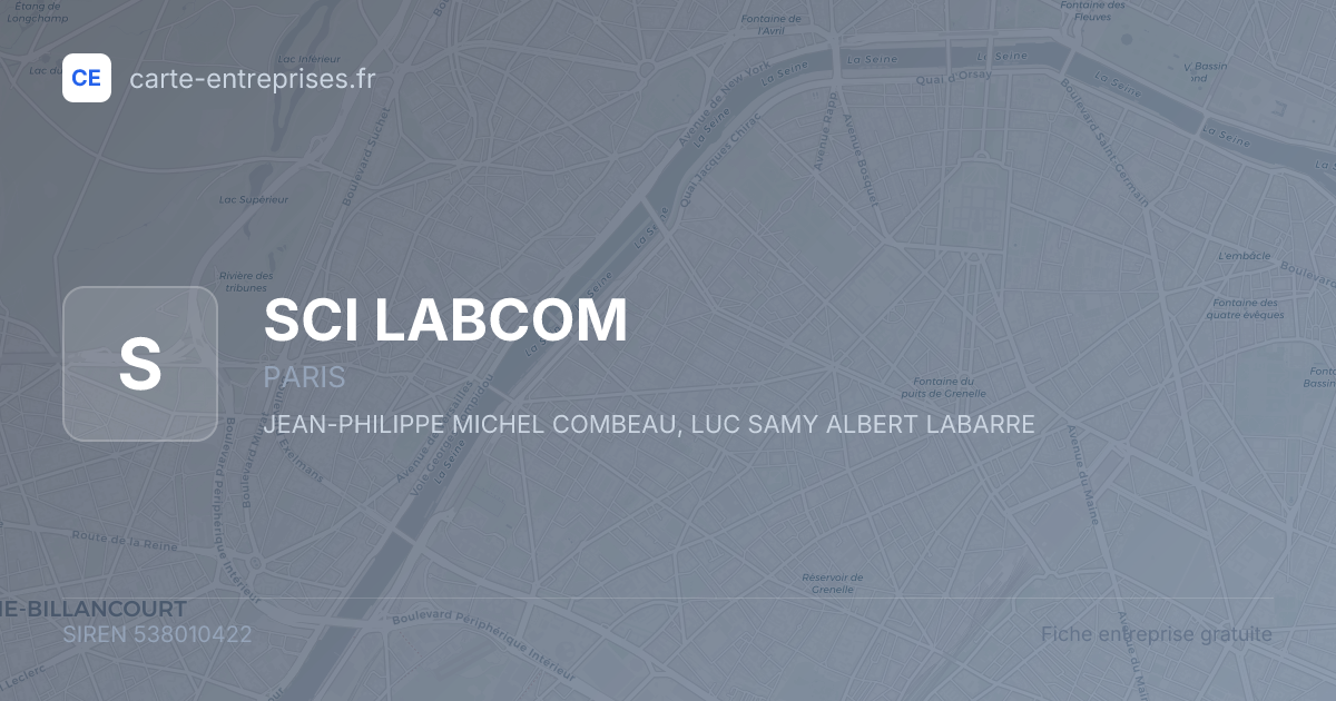 SCI LABCOM — 538010422 — fiche entreprise