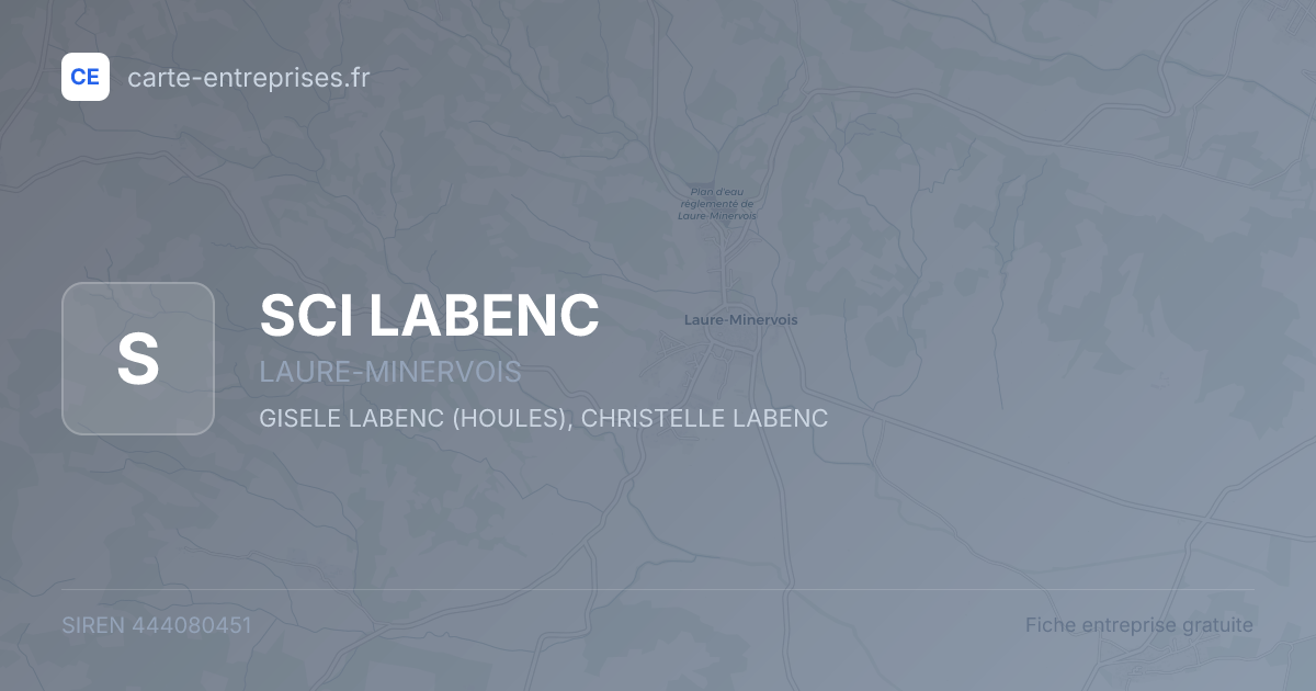 SCI LABENC — 444080451 — fiche entreprise