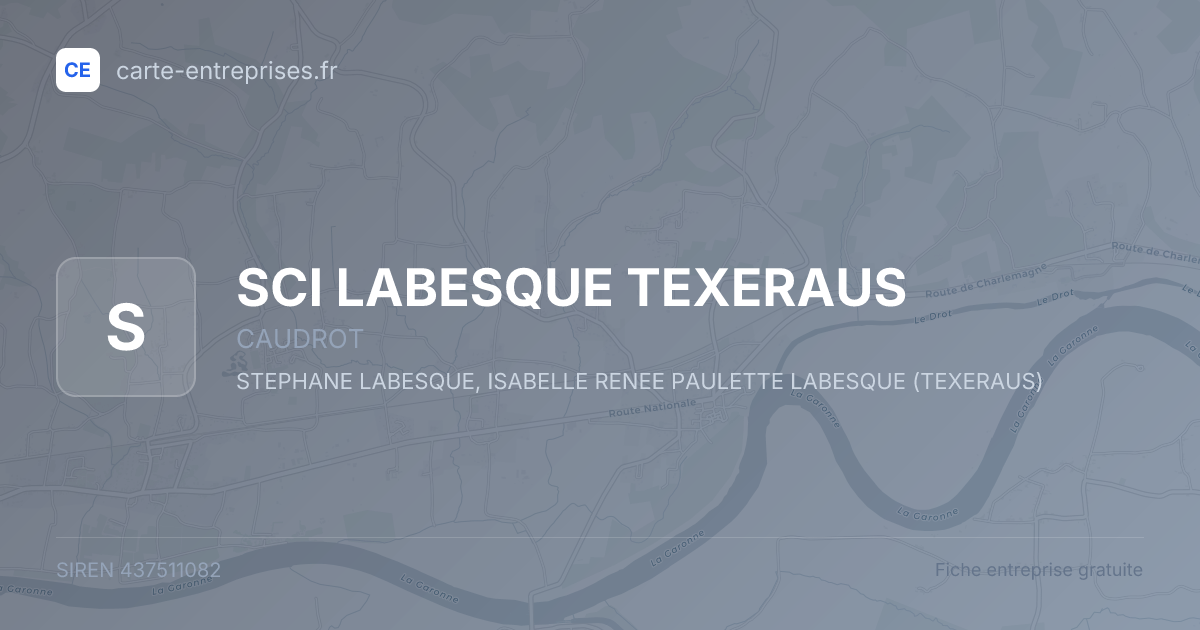 SCI LABESQUE TEXERAUS — 437511082 — fiche entreprise