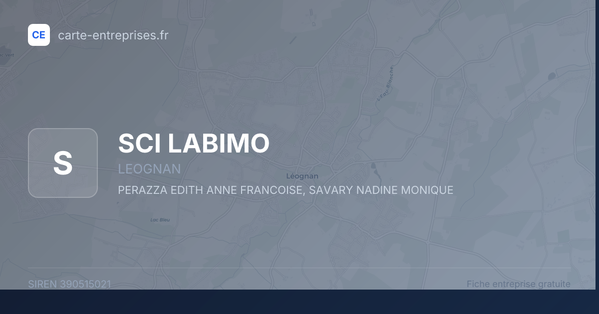 SCI LABIMO — 390515021 — fiche entreprise