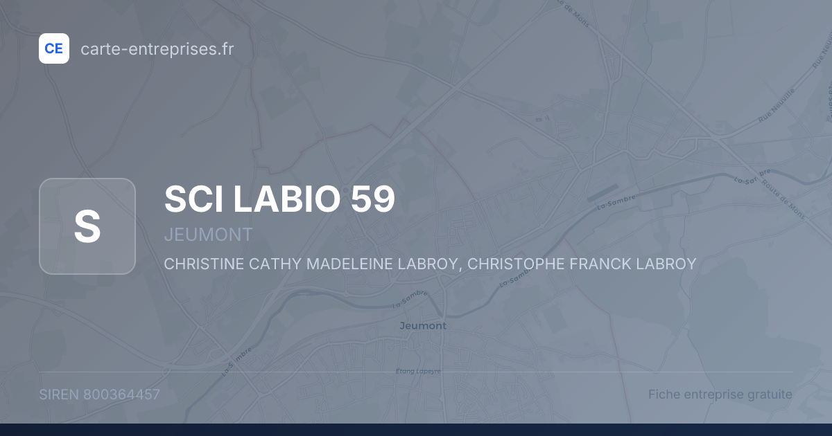 SCI LABIO 59 — 800364457 — fiche entreprise