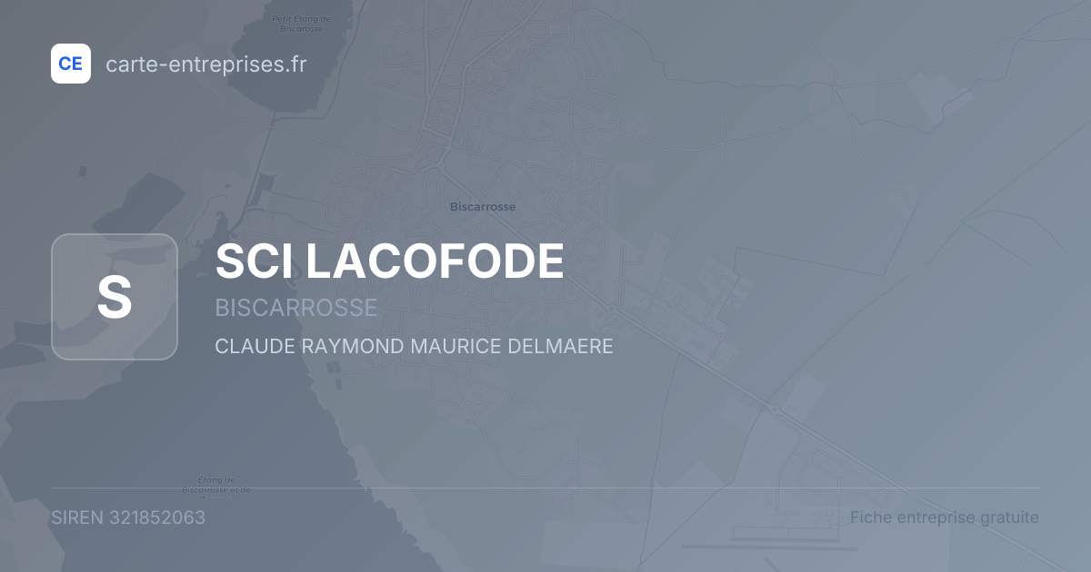 SCI LACOFODE — 321852063 — fiche entreprise