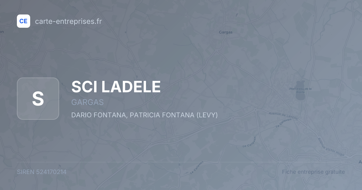 SCI LADELE — 524170214 — fiche entreprise