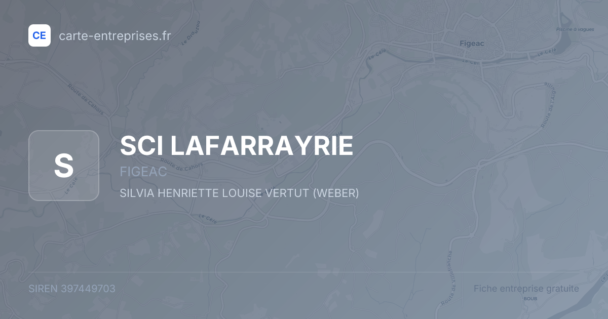 SCI LAFARRAYRIE — 397449703 — fiche entreprise