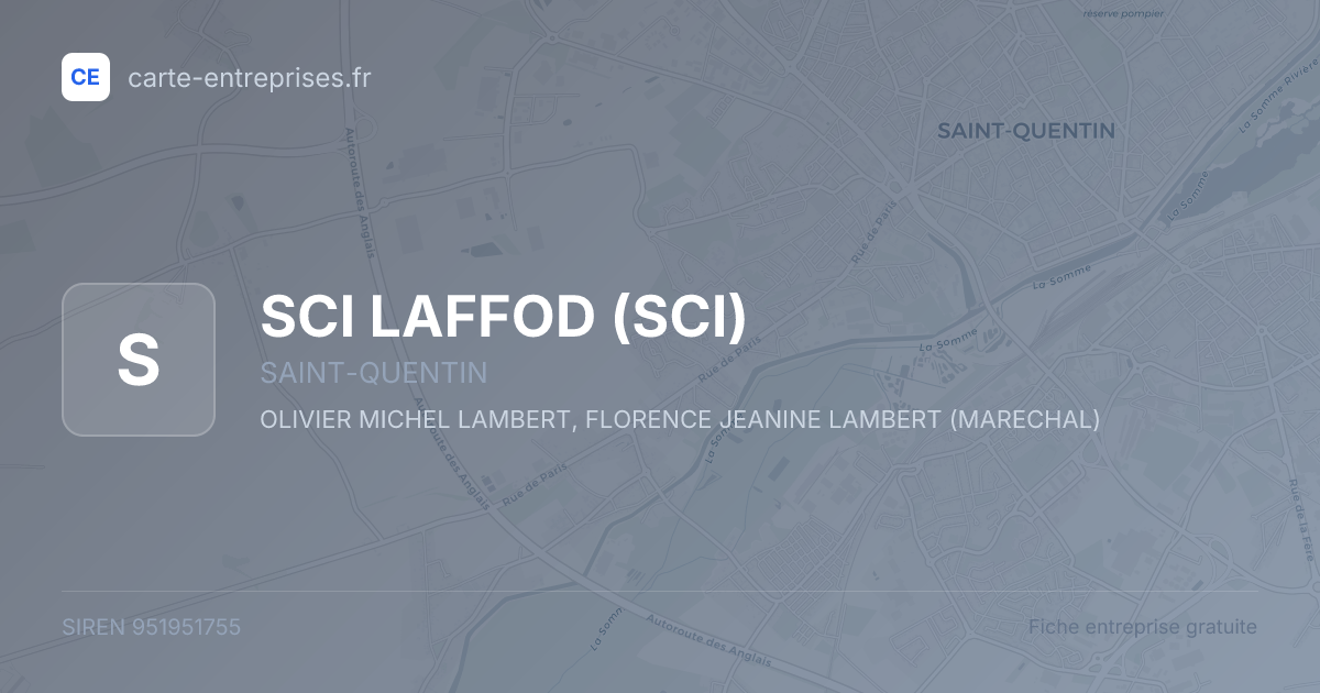 SCI LAFFOD (SCI) — 951951755 — fiche entreprise