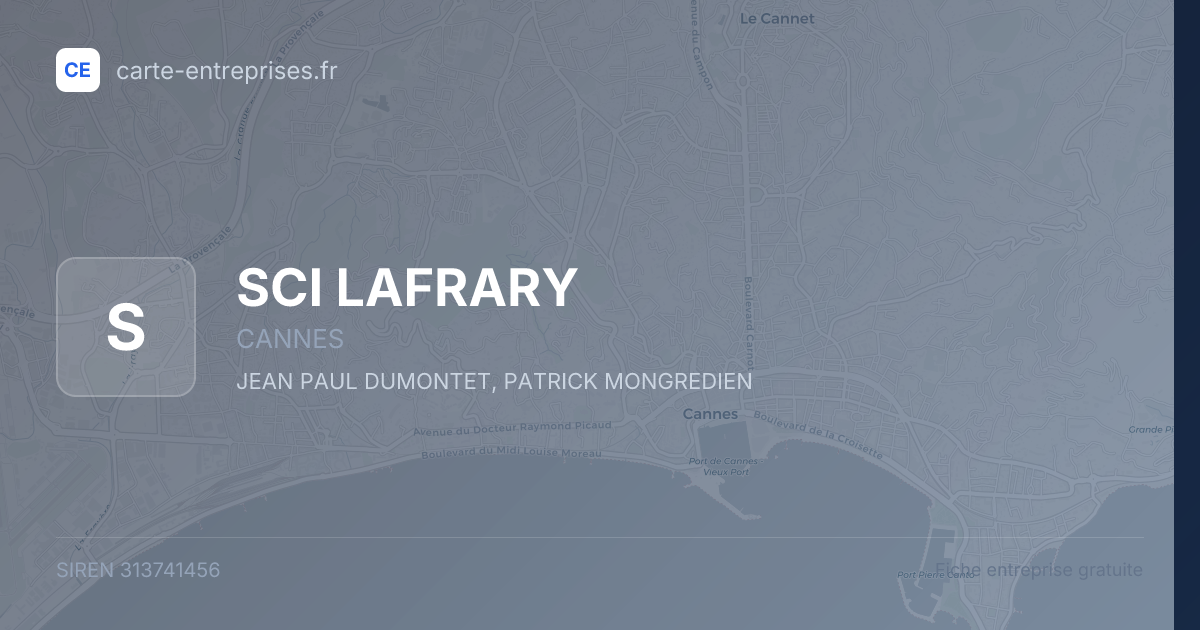 SCI LAFRARY — 313741456 — fiche entreprise