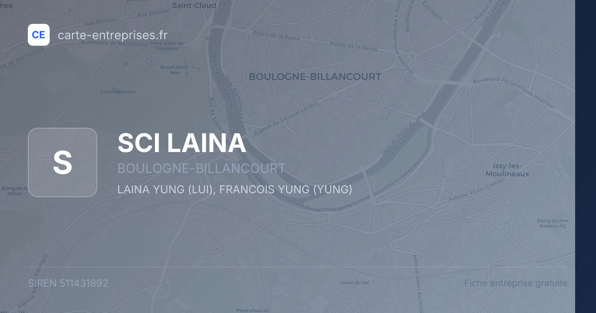 SCI LAINA — 511431892 — fiche entreprise