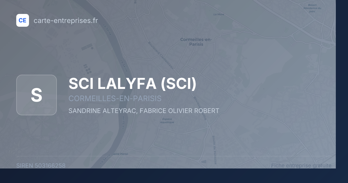 SCI LALYFA (SCI) — 503166258 — fiche entreprise