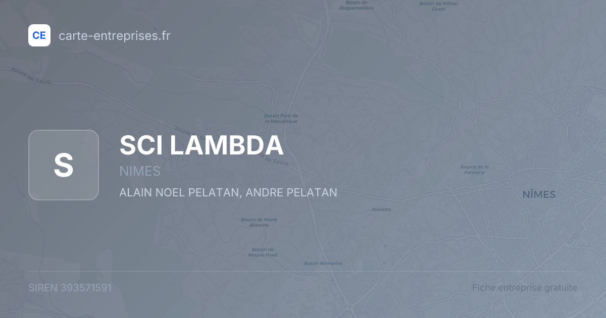SCI LAMBDA — 393571591 — fiche entreprise