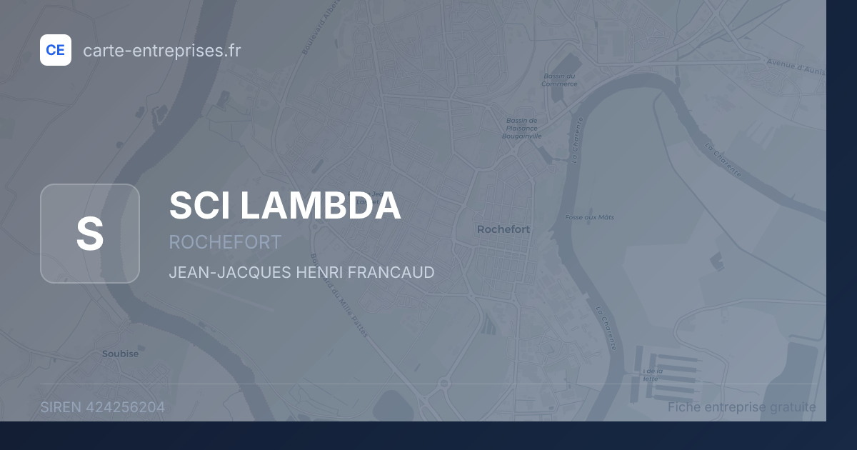 SCI LAMBDA — 424256204 — fiche entreprise