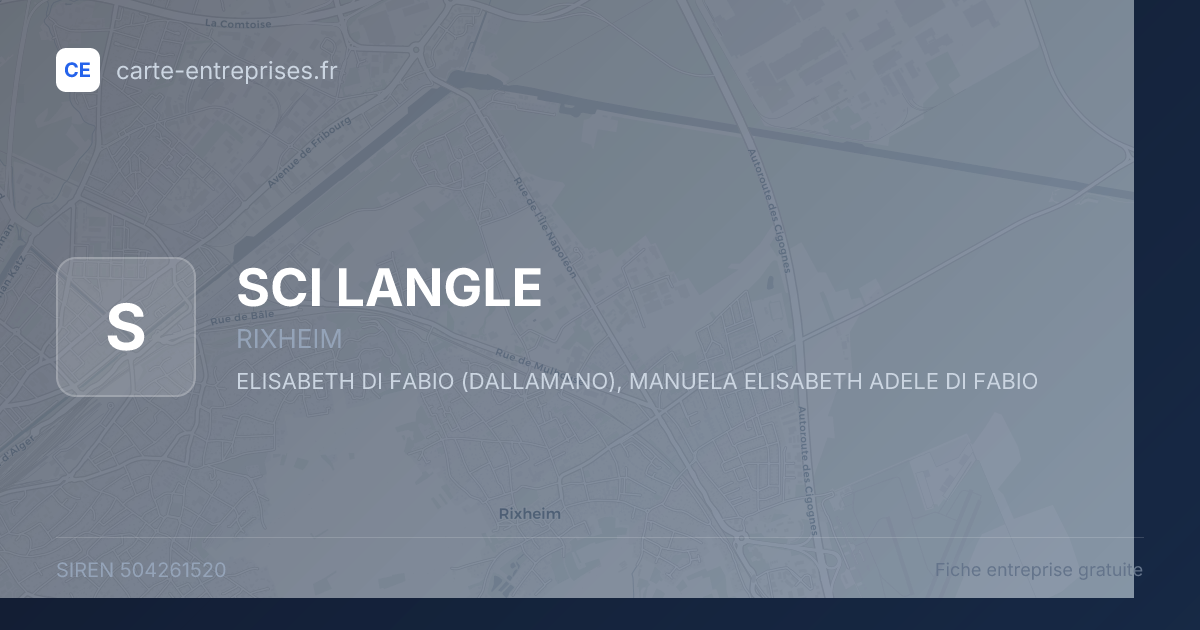 SCI LANGLE — 504261520 — fiche entreprise