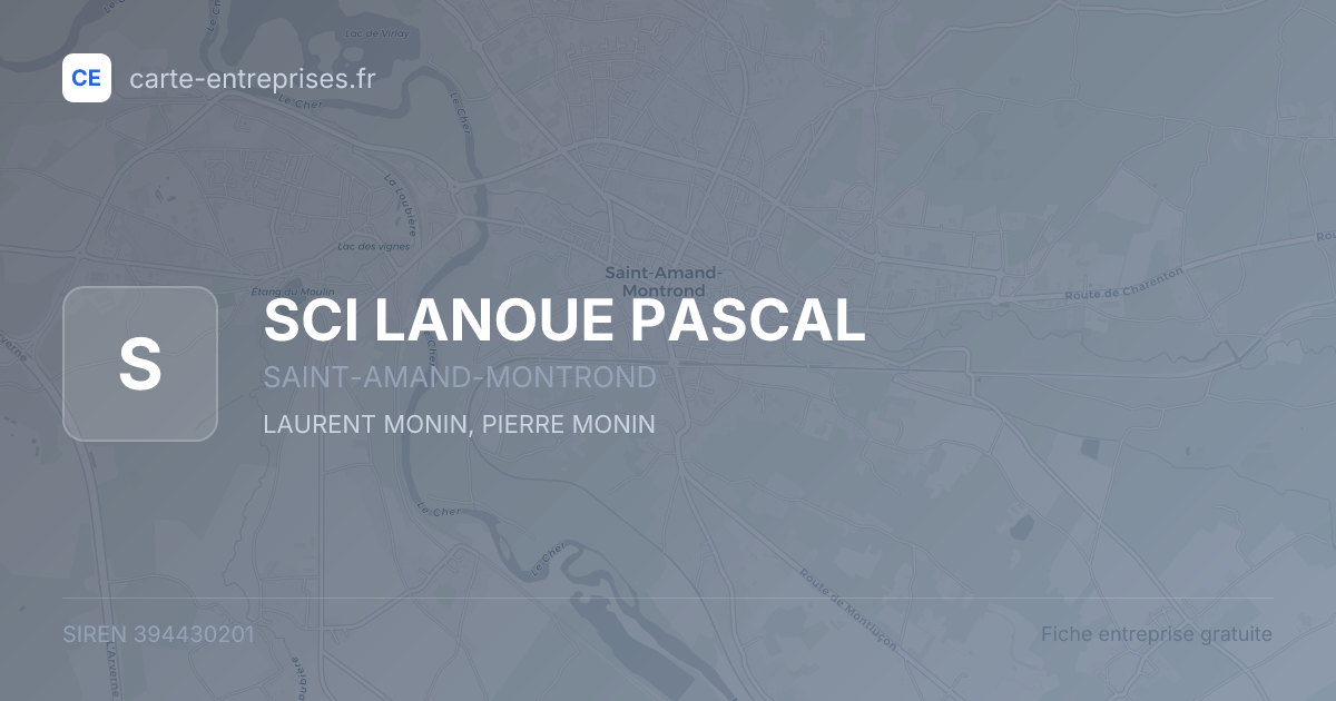 SCI LANOUE PASCAL — 394430201 — fiche entreprise