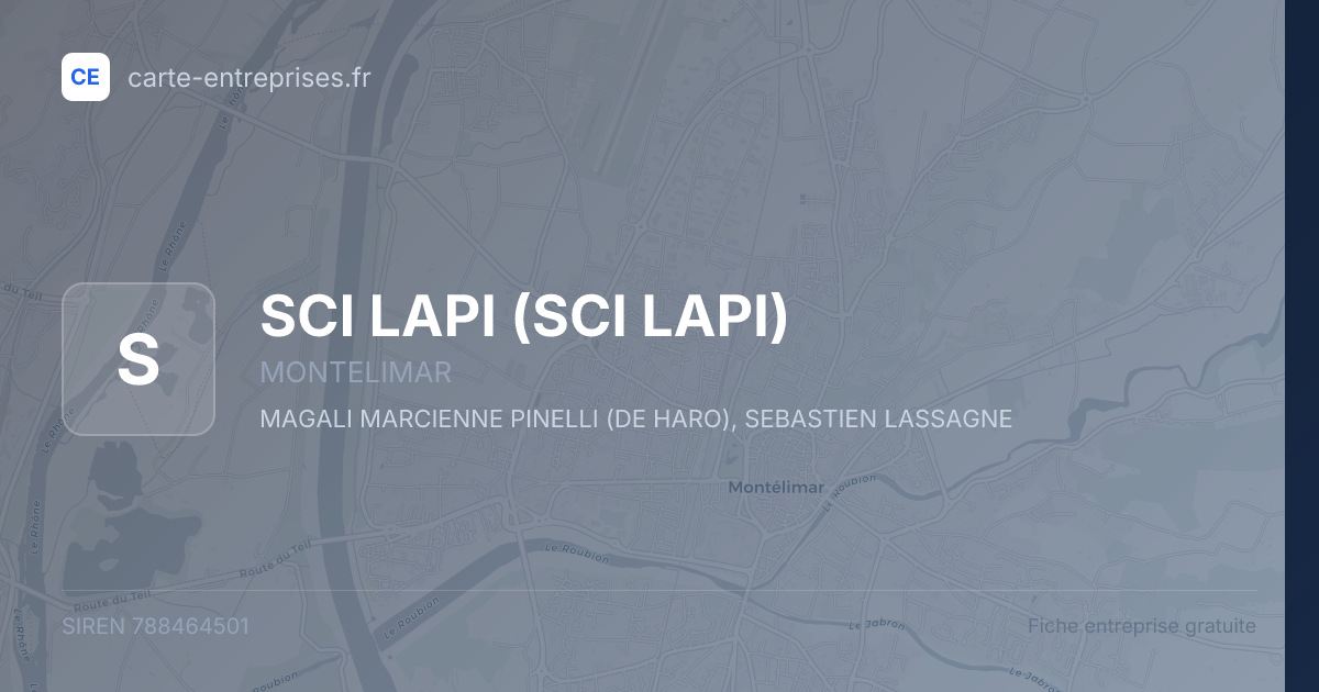 SCI LAPI — 788464501 — fiche entreprise