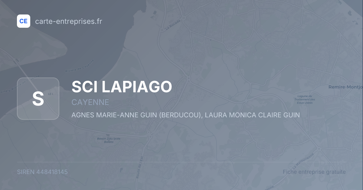 SCI LAPIAGO — 448418145 — fiche entreprise