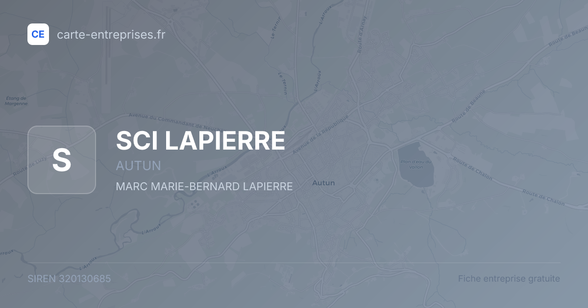 SCI LAPIERRE — 320130685 — fiche entreprise