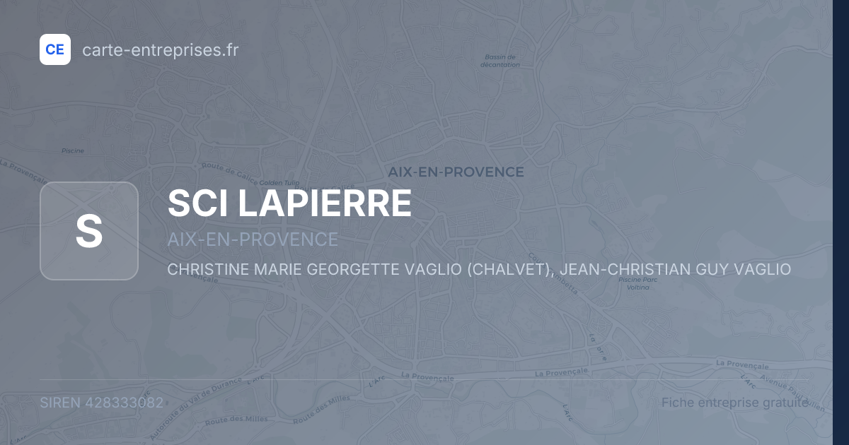 SCI  LAPIERRE — 428333082 — fiche entreprise