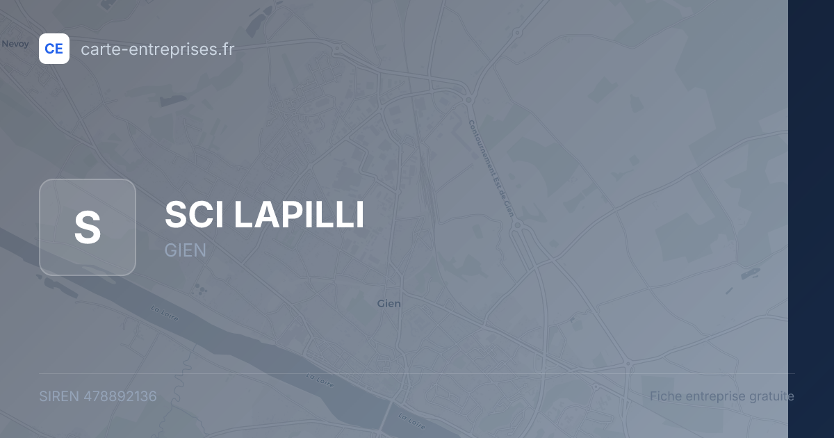 SCI LAPILLI — 478892136 — fiche entreprise