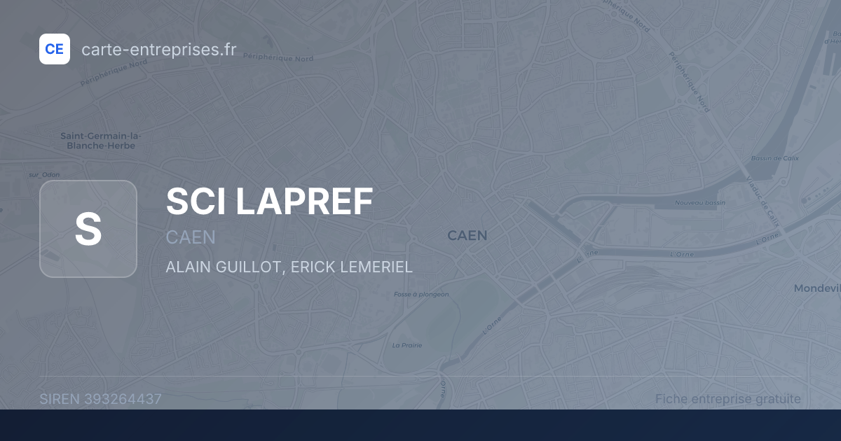 SCI LAPREF — 393264437 — fiche entreprise