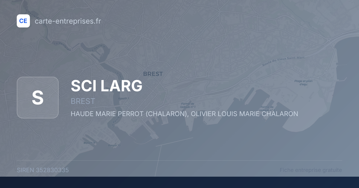 SCI LARG — 352830335 — fiche entreprise