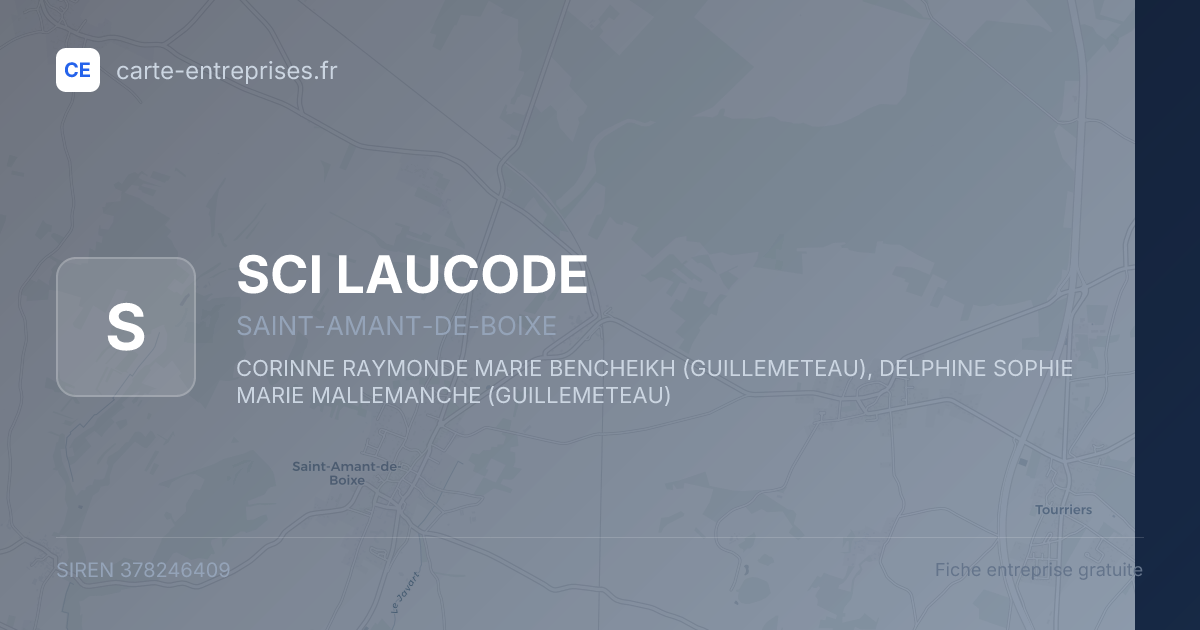 SCI LAUCODE — 378246409 — fiche entreprise