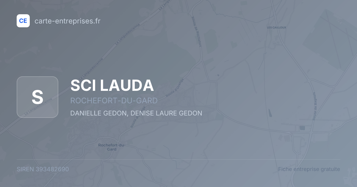 SCI LAUDA — 393482690 — fiche entreprise