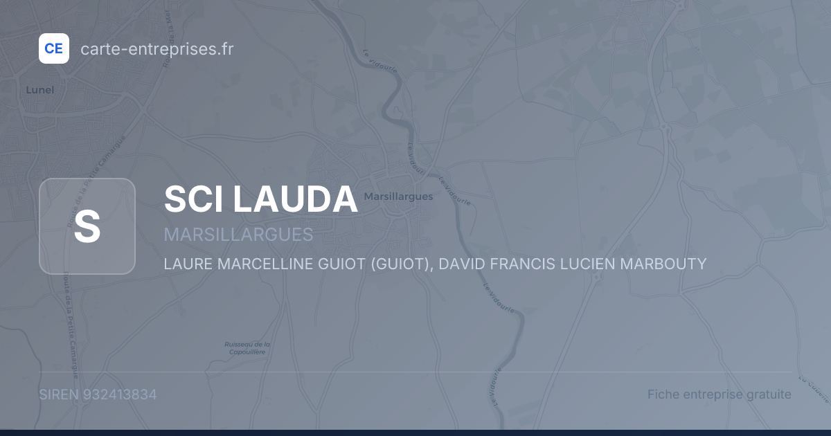 SCI LAUDA — 932413834 — fiche entreprise