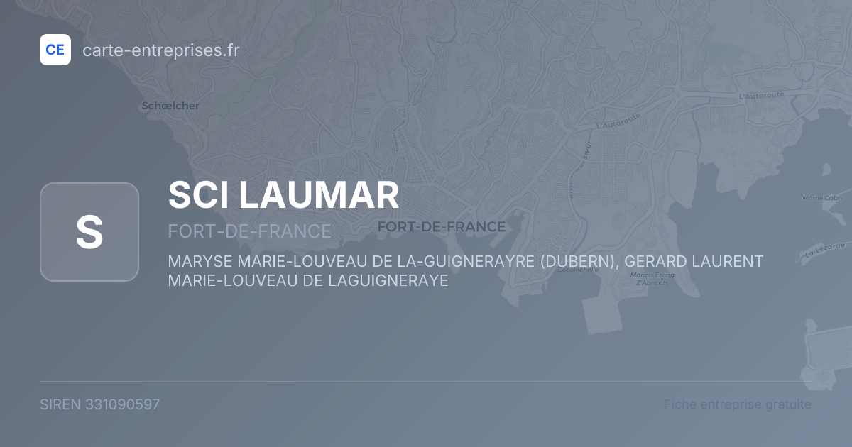 SCI LAUMAR — 331090597 — fiche entreprise
