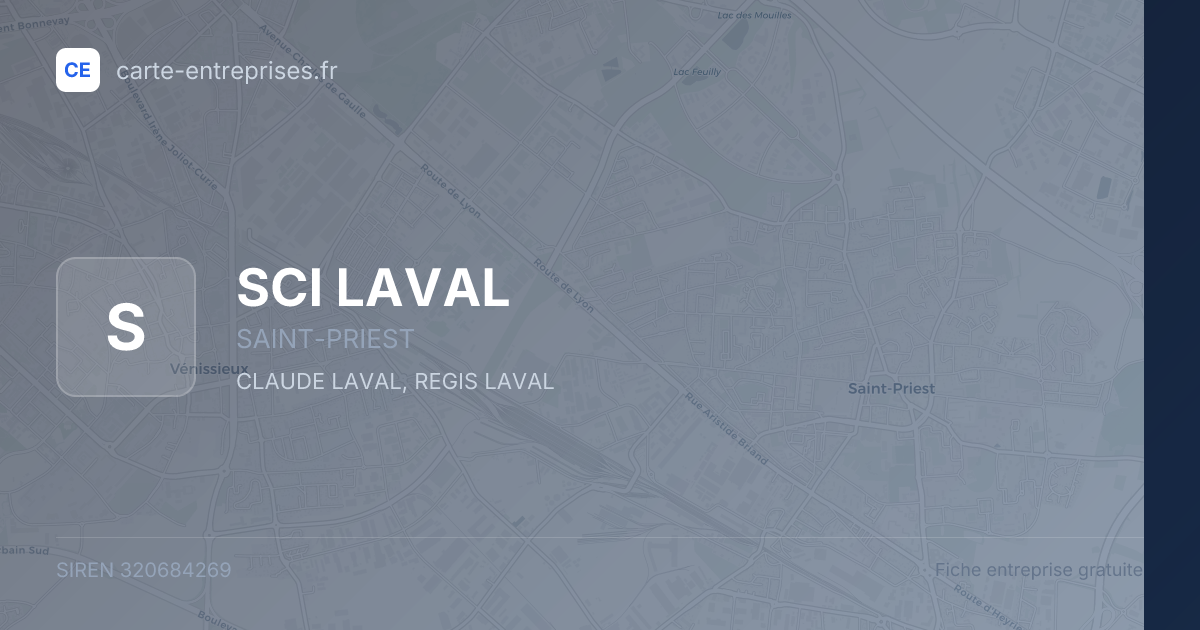 SCI LAVAL — 320684269 — fiche entreprise