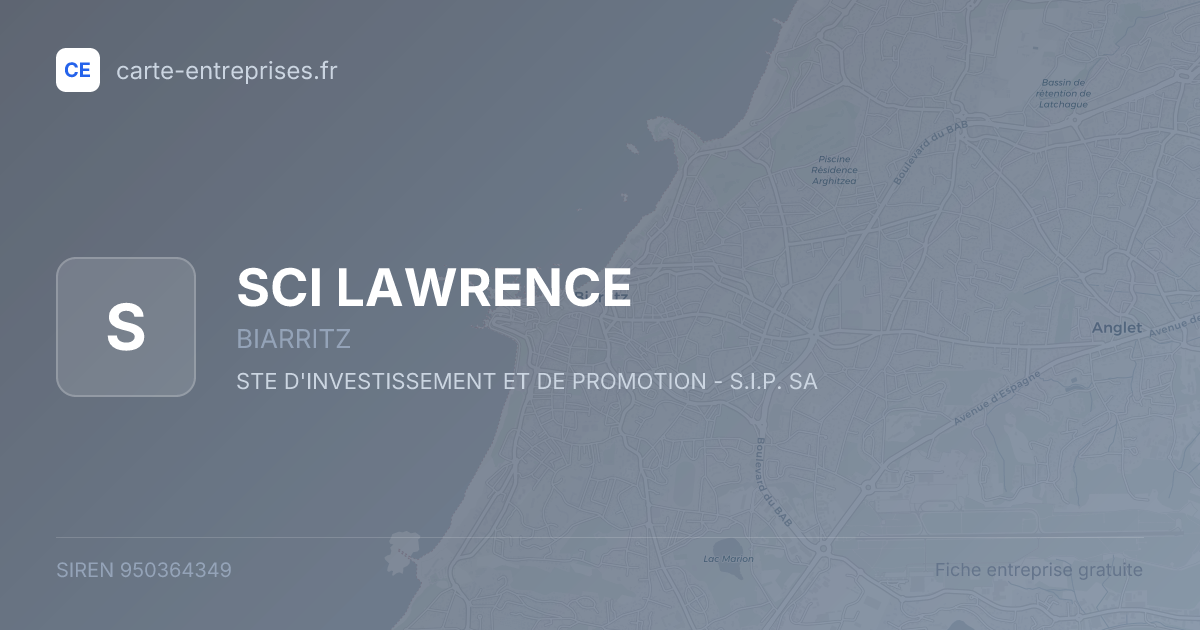 SCI LAWRENCE — 950364349 — fiche entreprise