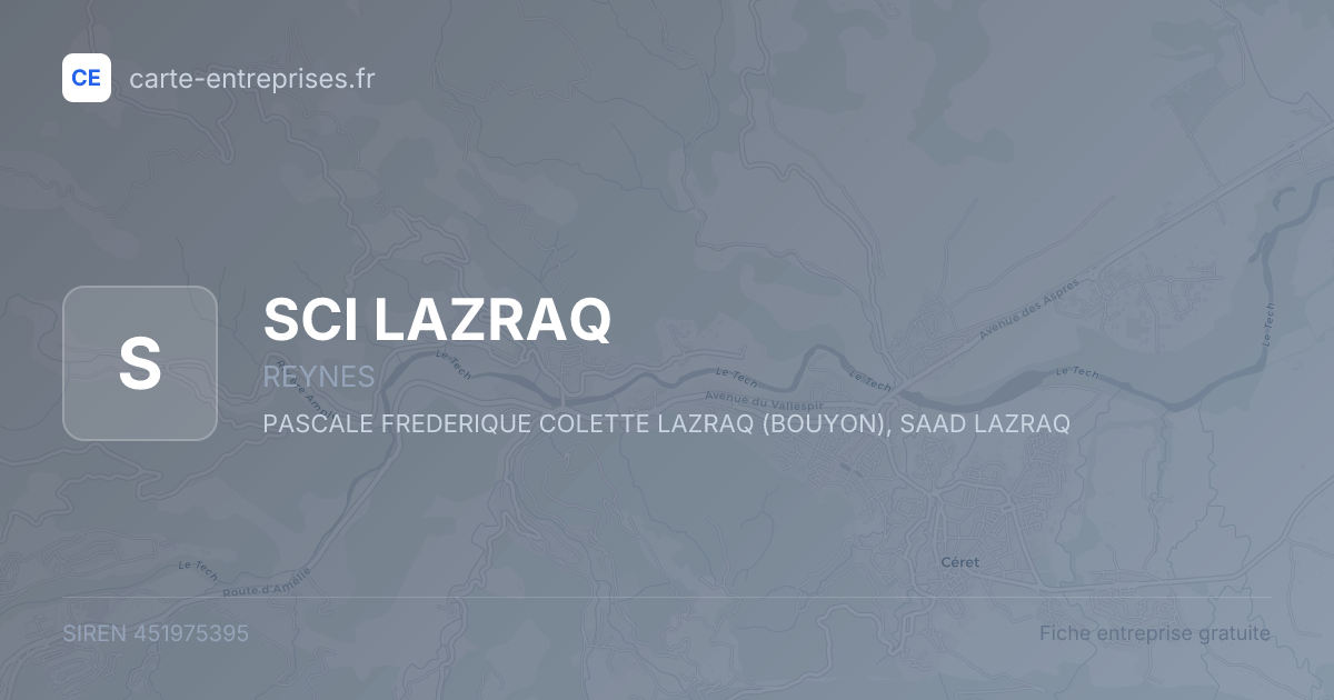 SCI LAZRAQ — 451975395 — fiche entreprise
