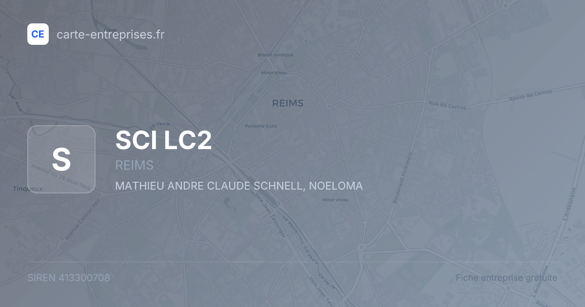 SCI LC2 — 413300708 — fiche entreprise