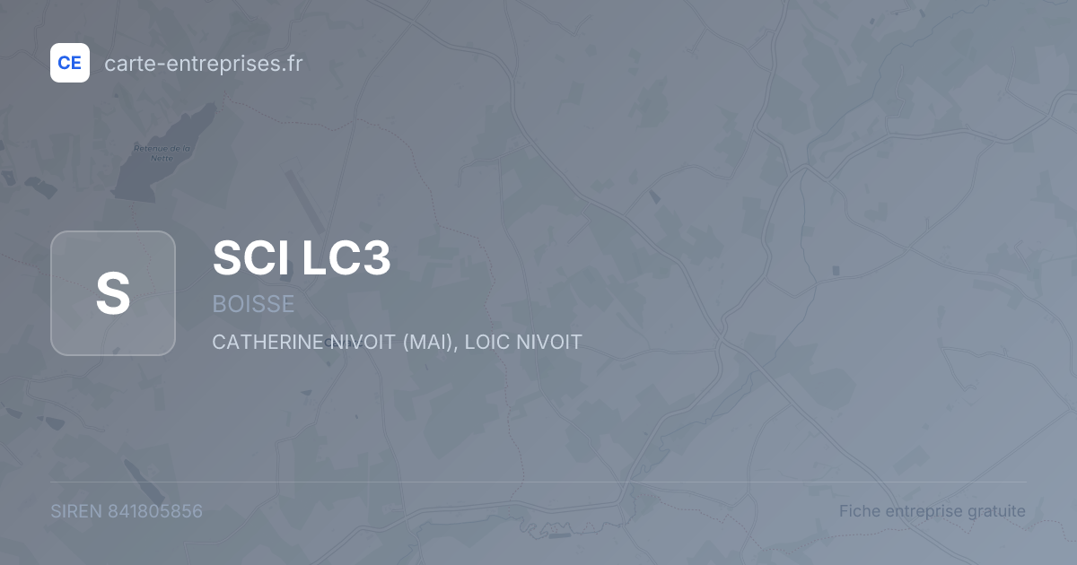 SCI LC3 — 841805856 — fiche entreprise