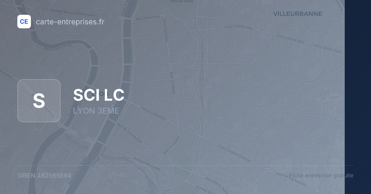 SCI LC — 482565694 — fiche entreprise