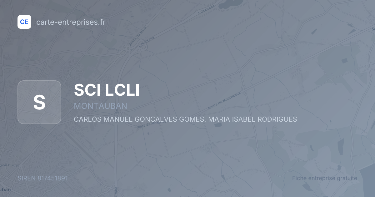 SCI LCLI — 817451891 — fiche entreprise
