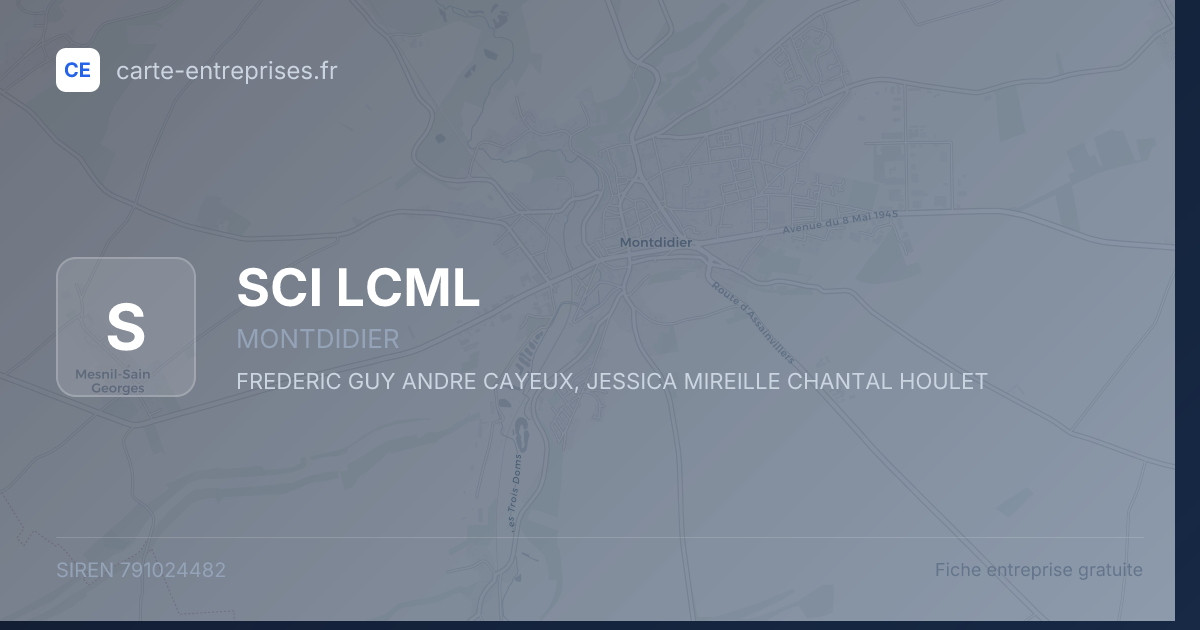 SCI LCML — 791024482 — fiche entreprise