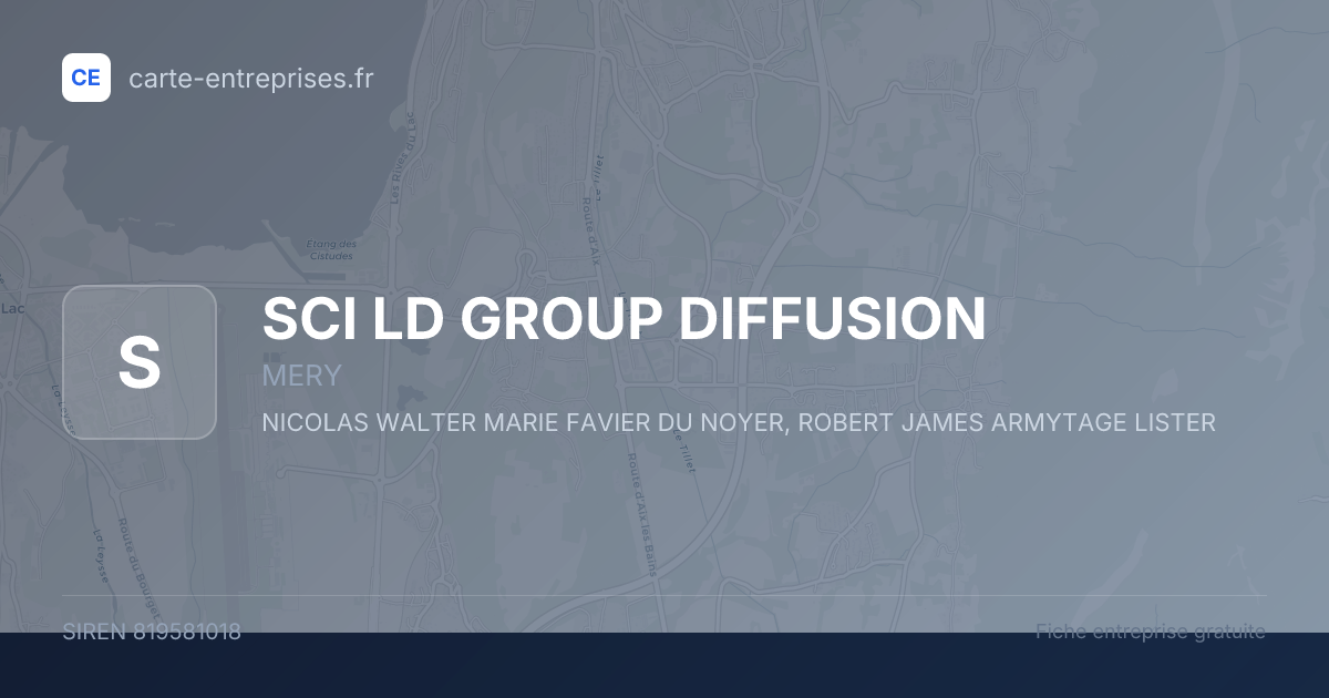 SCI LD GROUP DIFFUSION — 819581018 — fiche entreprise